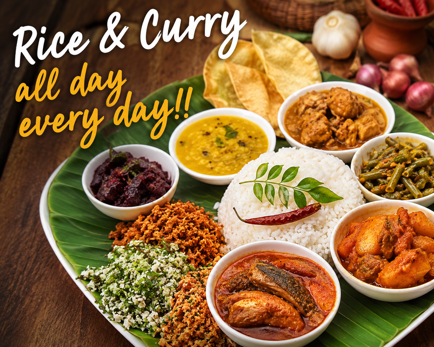 sri lankan rice and curry