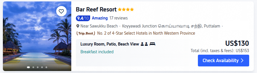 bar reef kalpitiya