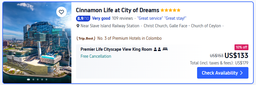 city of dreams colombo sri lanka