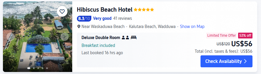 hibiscus hotel kalutara