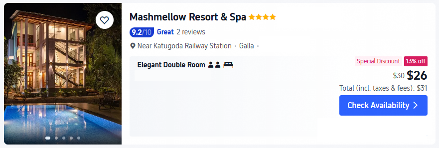 Mashmellow Resort & Spa Galle