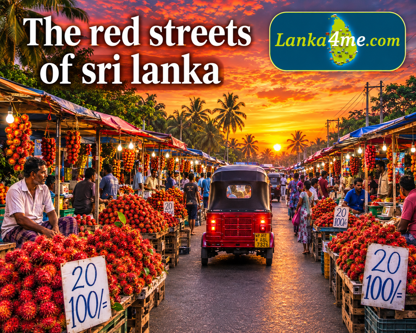 red streets of sri lanka